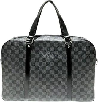 Louis Vuitton Pre-owned Handbags, male, Black, Size: ONE SIZE Pre-owned Jorn Damier Graphite briefcase