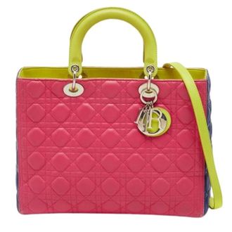 Dior Pre-owned Vintage Lederen Handtas - Dames - Pre-owned - Roze - Maat: ONE Size Leer