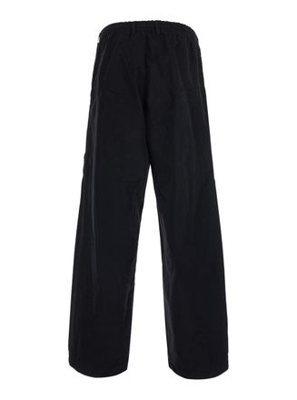 C.P. Company Mens Cargo Pants Micro-Reps With Black Zip Cotton Trousers