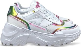 Versace Jeans Couture Sneakers con dettaglio olografico - Bianco