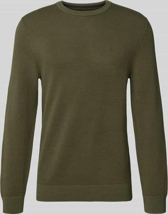 Marc O'Polo Regular Fit Pullover aus reiner Baumwolle in Oliv, Größe XXXL