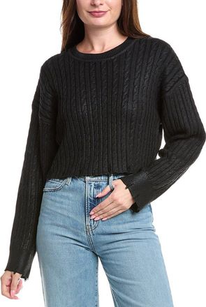 Sandro Cropped Wool-Blend Sweater