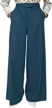 Marella Wijde broek - Dames - Broeken - Blauw - Maat: M