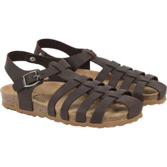 Celtic & Co. Fishermans Flat Sandal in Ebony at Nordstrom, Size 5