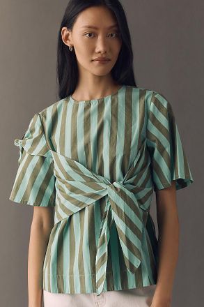 Damson Madder 100% Cotton Estelle T-Shirt Blouse