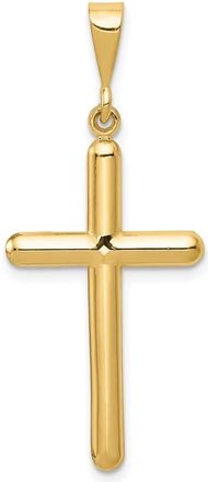 Diamond2Deal 14k Yellow Gold Cross Pendant