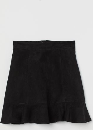 H&M Jupe mit Volant - Schwarz