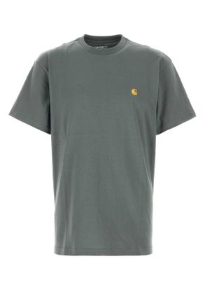 Carhartt Work in Progress Carhartt Wip Air Force Blue Cotton S/S Chase T Shirt