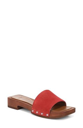 Vince Barbara Slide Sandal in Poppy Red at Nordstrom, Size 5.5