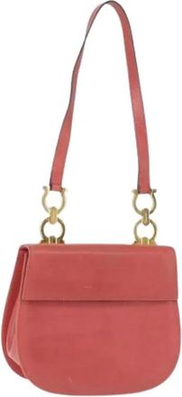 Ferragamo Pre-owned Shoulder Bags, female, Pink, Size: ONE SIZE Pre-owned Leather Shoulder Bag