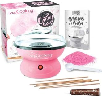 ScrapCooking Máquina de Algodón de azúcar + Tubo de chocolate para decorar
