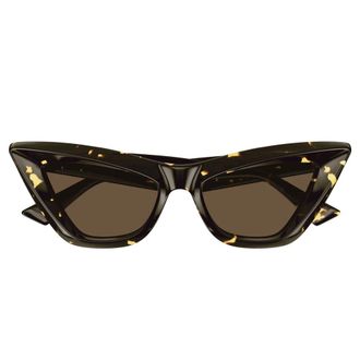 Bottega Veneta Sunglasses, female, Brown, Size: 53 MM Bv1101S Sunglasses