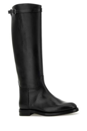 Churchs Womens Black Leather Michelle Boots Vitello Stivali
