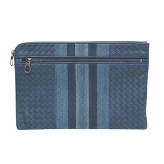 Bottega Veneta Pre-owned Clutches, unisex, Blue, Size: ONE SIZE Pre-owned Line stitch Clutch