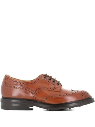 Trickers Bourton brogue derby shoes - men - Leather/Leather/Rubber - 8.5 - Brown