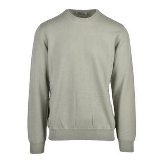 Alpha Studio Truien & Vesten, Heren, Groen, L, Kasjmier, Pullover Girocollo