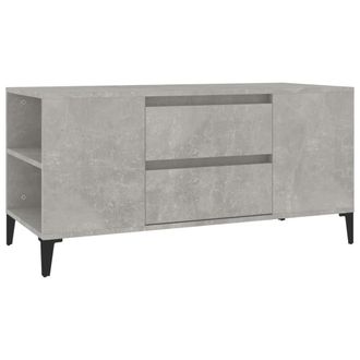 vidaXL Vidaxl - Mueble De Tv Madera Contrachapada Gris Hormig&oacute;n 102x44,5x50 Cm