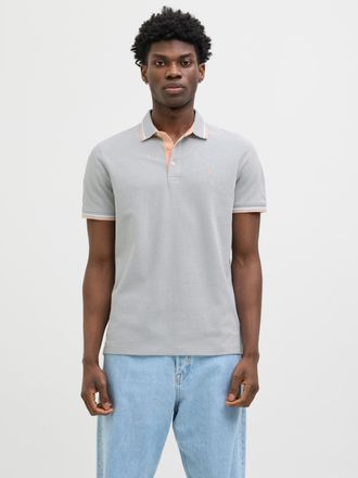 Jack & Jones JJEPAULOS POLO SS NOOS mit Logo Stickerei