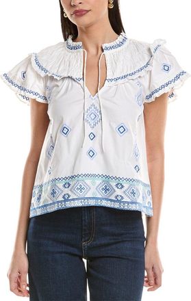 Sail to Sable Embroidered Top