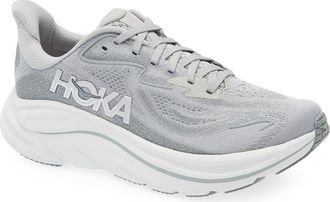 Hoka One One Clifton 10 Running Shoe in Stellar Grey /Galactic Grey at Nordstrom, Size 10.5