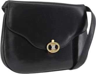 Celine Pre-owned Cross Body Bags, female, Black, Size: ONE SIZE Pre-owned Vintage Shoulder Bag