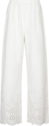 MC2 Saint Barth Inez Sangallo Broek - Dames - Wijde Broeken - Wit - L - Broeken