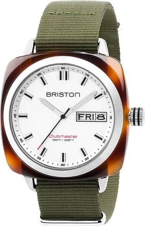 Briston Clubmaster White Dial Mens Watch 17342.SA.TS.2.NGA