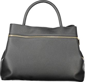 Twinset Shopper Tas met Zak en Ovale T-sluiting - Dames - Handtassen - Zwart - ONE Size - Leer - Tassen