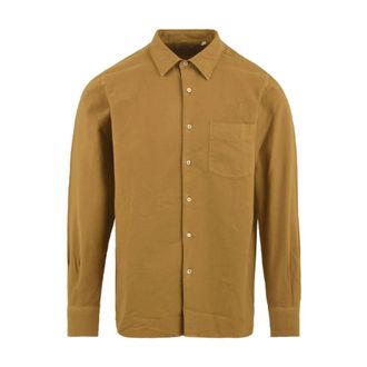 Aspesi Con Trattamento Old Shirt - Heren - Casual Overhemden - Beige - M - Overhemden