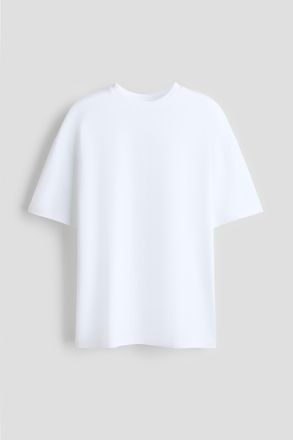 H&M T-Shirt in Cooling Oversized Fit - White