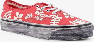 Vans Womens Sneakers Lx Authentic 44 Red Canvas Canvas-Rubber Trainers Canvas/rubber