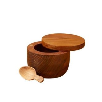 Be Home Teak Cellar with Spoon & Pivoting Lid at Nordstrom