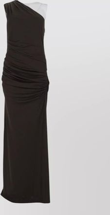 Rotate asymmetric maxi dress