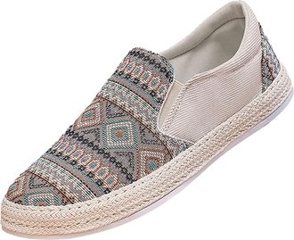 Generic UK 6.5 Mens Shoes Clearance Low-Top Sneakers Casual Espadrilles Canvas Sneaker Casual Flat Gym Shoe Men Trainers Slip On Canvas Pumps 2_BG2