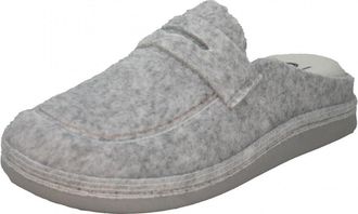 Salvi Calzados 61L-002 - Womens Elegant Moccassin Slippers Open Grey or Light Brown, navy, 7 UK