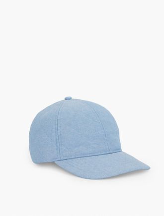 Talbots Quilted Chambray Baseball Cap - Light - 001 - 100% Cotton Talbots