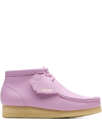Clarks Wallabee flower leather boots - Pink
