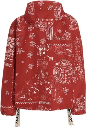 Khrisjoy Bandana-Print Windbreaker Jacket - Red