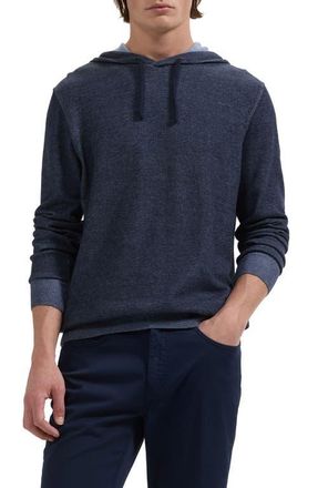 Bugatchi Cotton Hoodie Sweater in Navy at Nordstrom, Size Xxx-Large