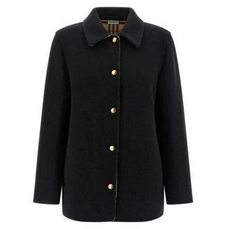 Burberry Wool Overshirt, Brand Size 8 (US Size 6)