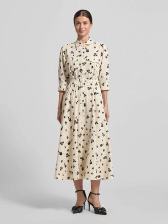 Essentiel Jizo Maxi Shirt Dress In Off White
