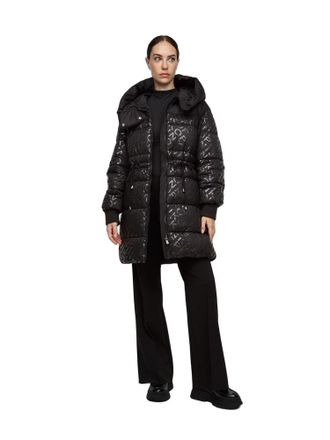 Pinko Quilted Puffer Down Jacket - Black