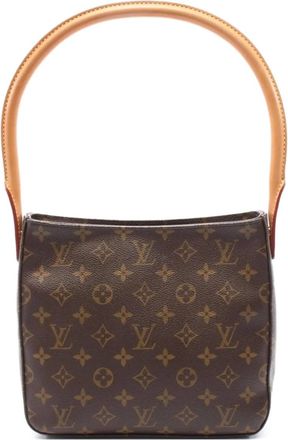 Louis Vuitton Borsa a spalla Looping MM con monogramma 2002 - Marrone