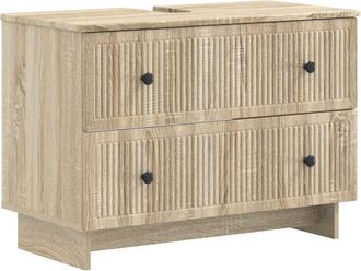 vidaXL Mueble De Lavabo Para Ba&ntilde;o Ede Roble Sonoma 82 X 41 X 59 Cm Vidaxl