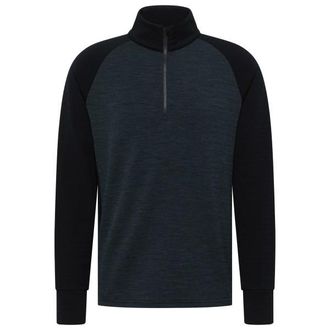 Stoic MerinoFleece260 FlenSt. II Half Zip Merinopullover f&uuml;r Herren | schwarz