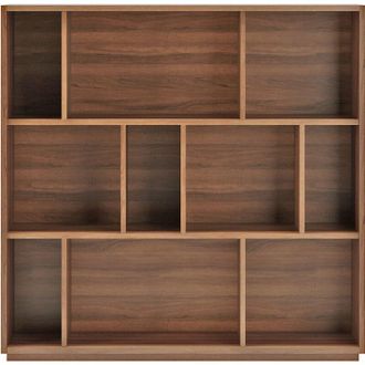 HERDASA Estanter&iacute;a Librer&iacute;a, Colecci&oacute;n Nack, Con 3 Niveles De Altura En Melamina Color Nogal