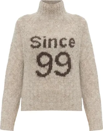 Baum Und Pferdgarten Celena Turtleneck Sweater - Dames - Coltruien - Beige - XS - Wol - Truien & Vesten