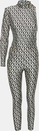 Elisabetta Franchi Monogram Print Jersey Bodysuit And Leggings Set