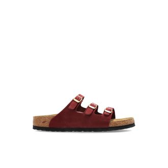 Birkenstock Dames, Schoenen, Rood, Maat: 41 EU Leer