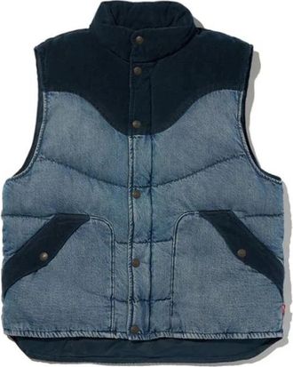 Levi's Vests - Heren - Bodywarmers - Blauw - L - Denim - Jassen